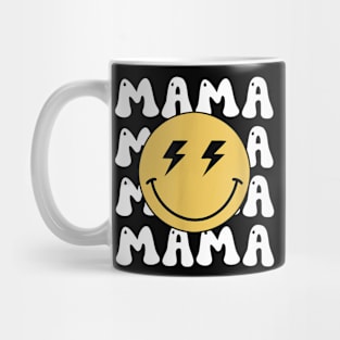 Mama One Happy Dude Birthday Family Matching Bolt Face Mug